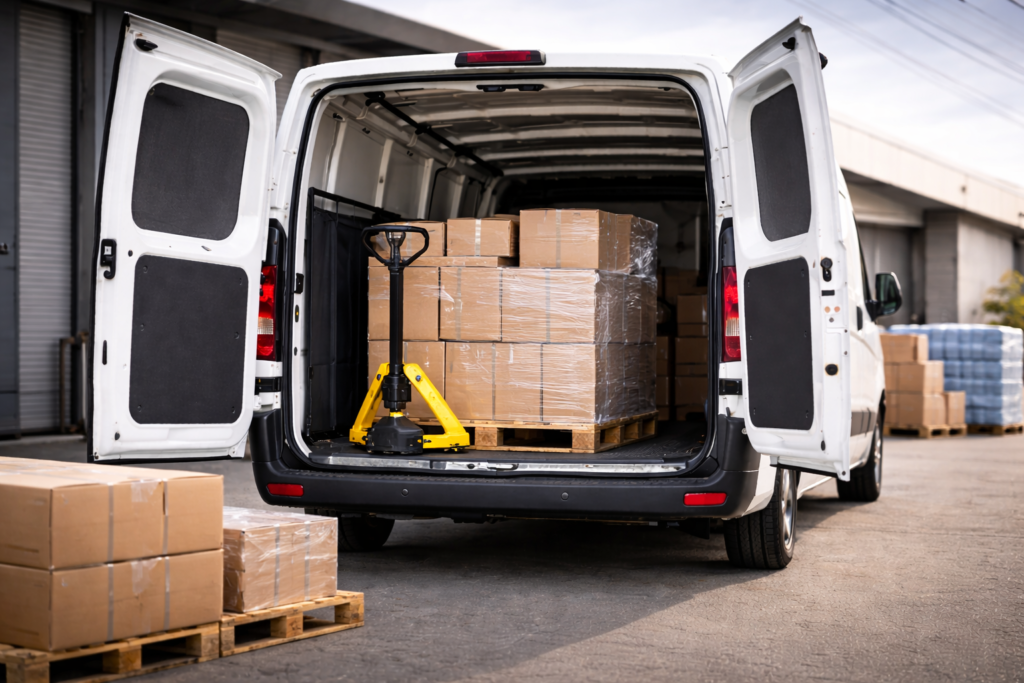 Secure pallet transport, fast and reliable.